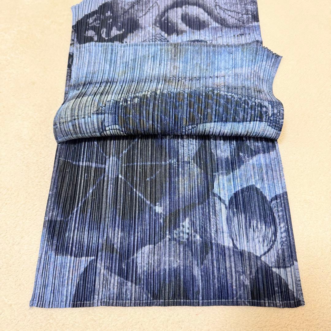 美品✨PLEATS PLEASE 鯉　和柄　日本画　プリーツ　ネイビー　トップス