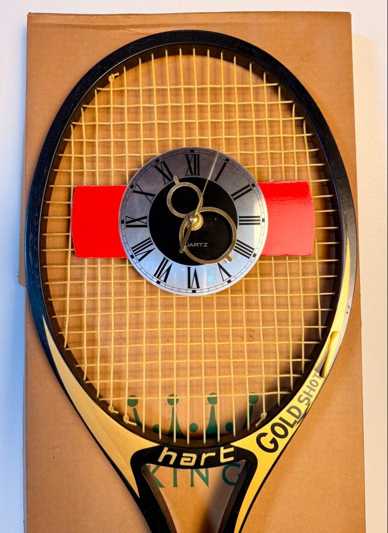 ヴィンテージ アンティーク レトロ QUARTZ テニス ラケット 木製