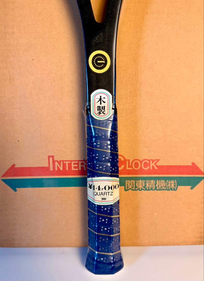 ヴィンテージ アンティーク レトロ QUARTZ テニス ラケット 木製