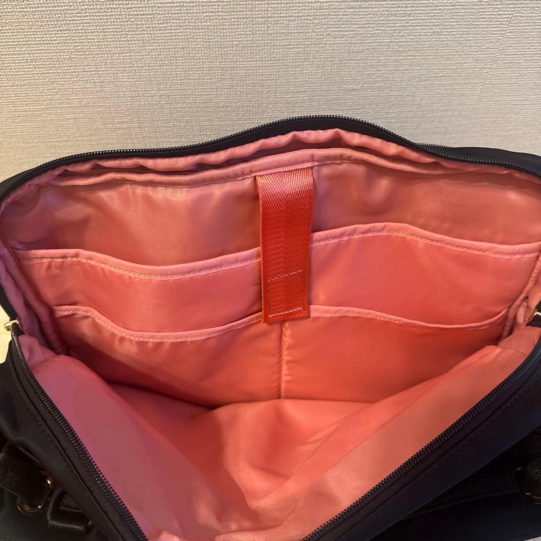 【美品】セレーンエテール　ブラック ビジネスバッグ ショルダーストラップ付き