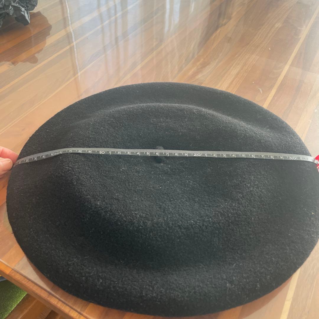 LAULHERE ベレー帽　黒　メンズ