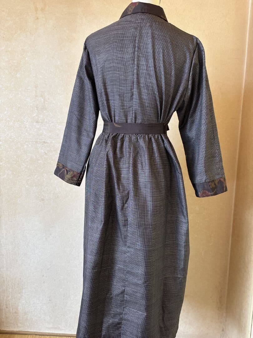 sumiyo様♡着物リメイク♡大島紬ギャザーワンピース✿