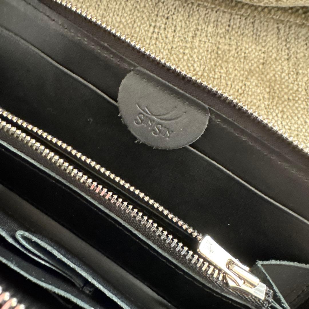 サ*ゲ様 SINSIN 新進工房 バタール　キャビアスキンレザー　長財布