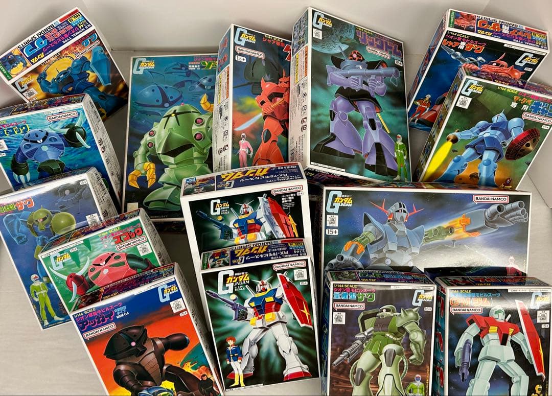 【新品】ガンダム 1/144 旧キットM.S 14種＋ガンダム リバイバル