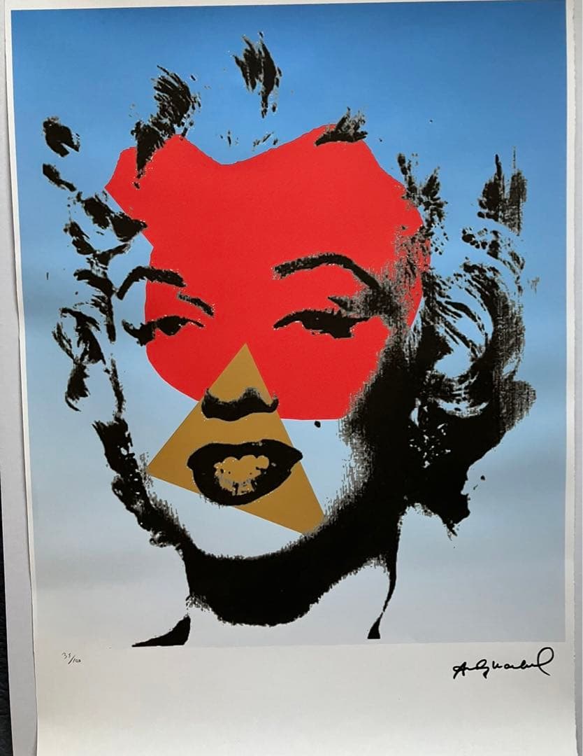 アンディウォーホル マリリンモンロー リトグラフ ＣＯＡ認定書付き