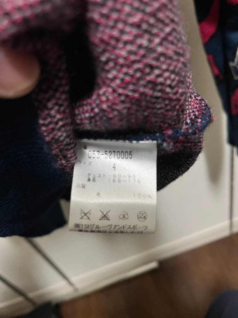 PEARLY GATES 恐竜柄 ニットセーター サイズ4