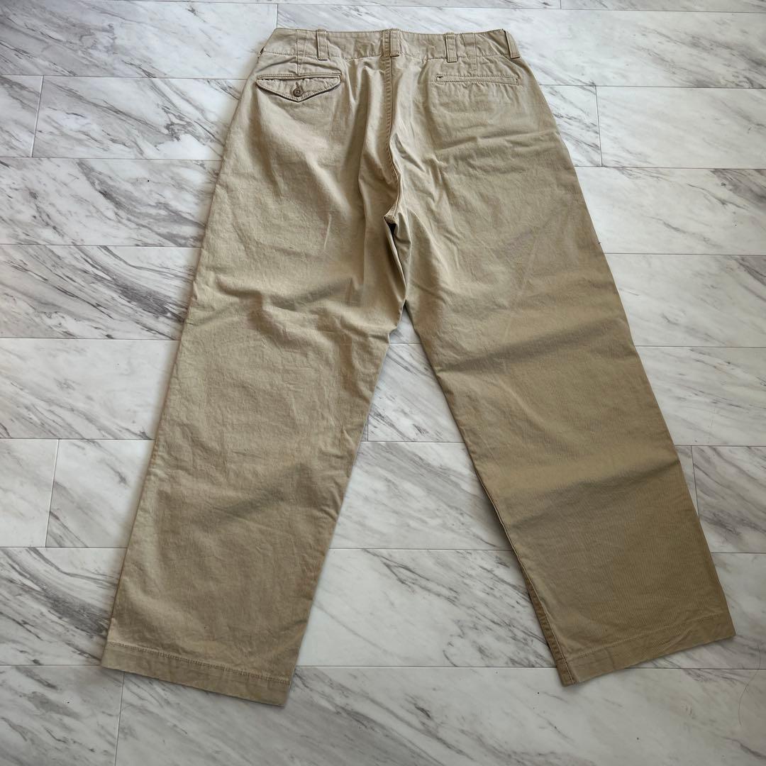 新品タグ付き⭐︎MASTER&Co. ワイドチノクロスパンツ Sサイズ