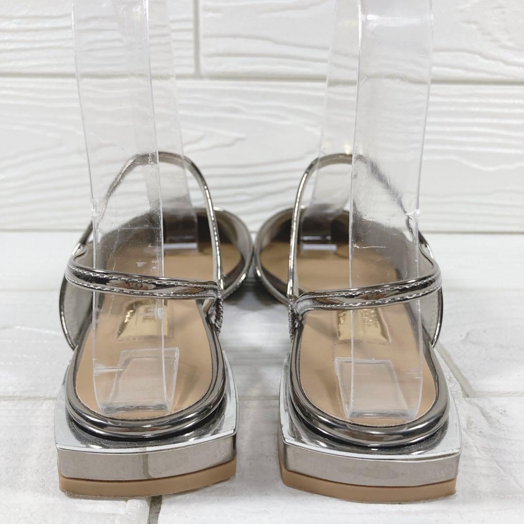 【美品】　GRISEポインテッドストラップスリングバック　22㎝ ミュール