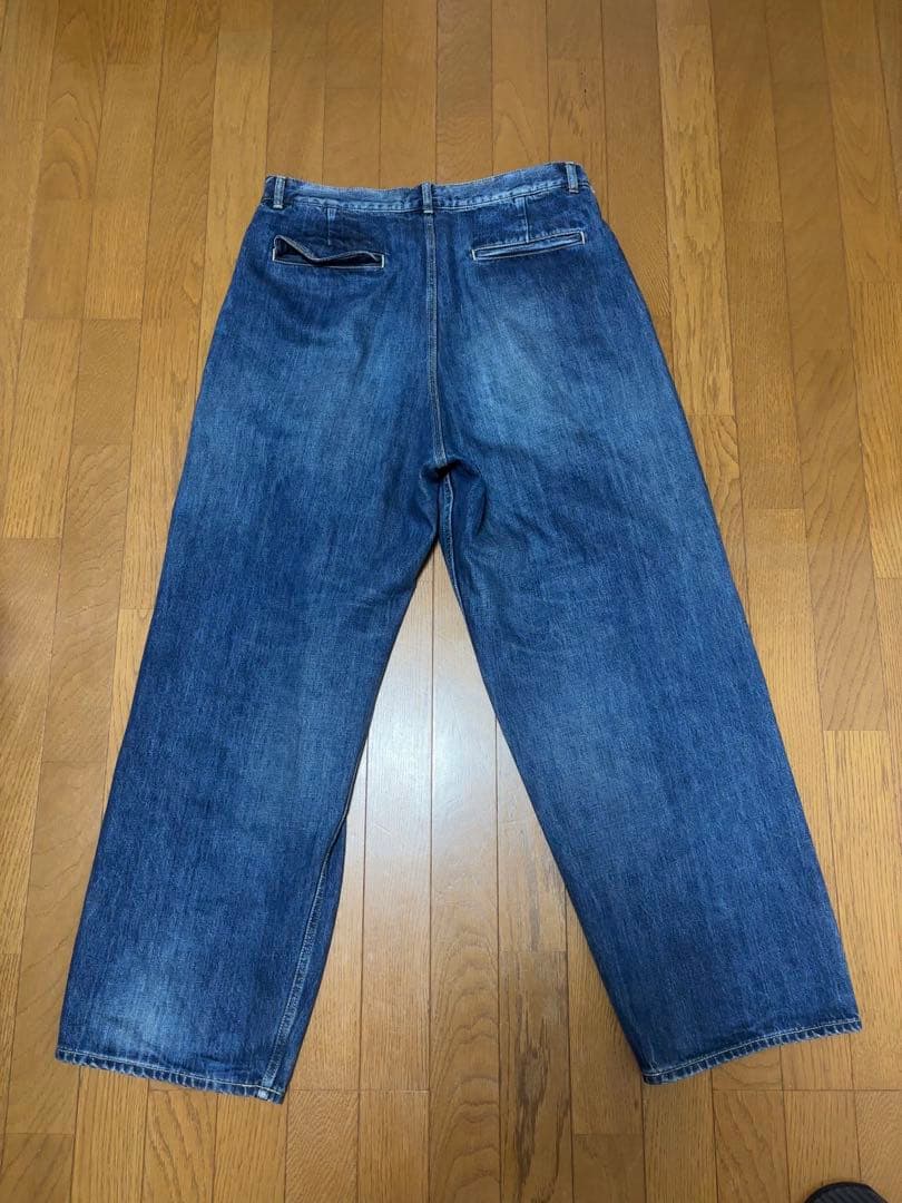 グラフペーパー SELVAGE DENIM TWO TUCK PANTS 値下