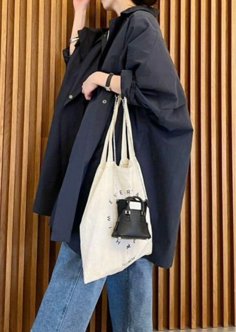 【タグ付き新品未使用】plage テントコート　ネイビー　36