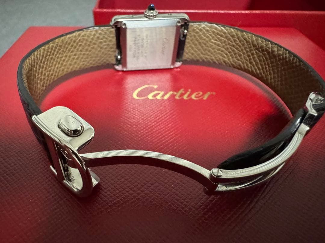 カルティエ タンクマスト SM WSTA0071 極美品 ブラックダイヤル