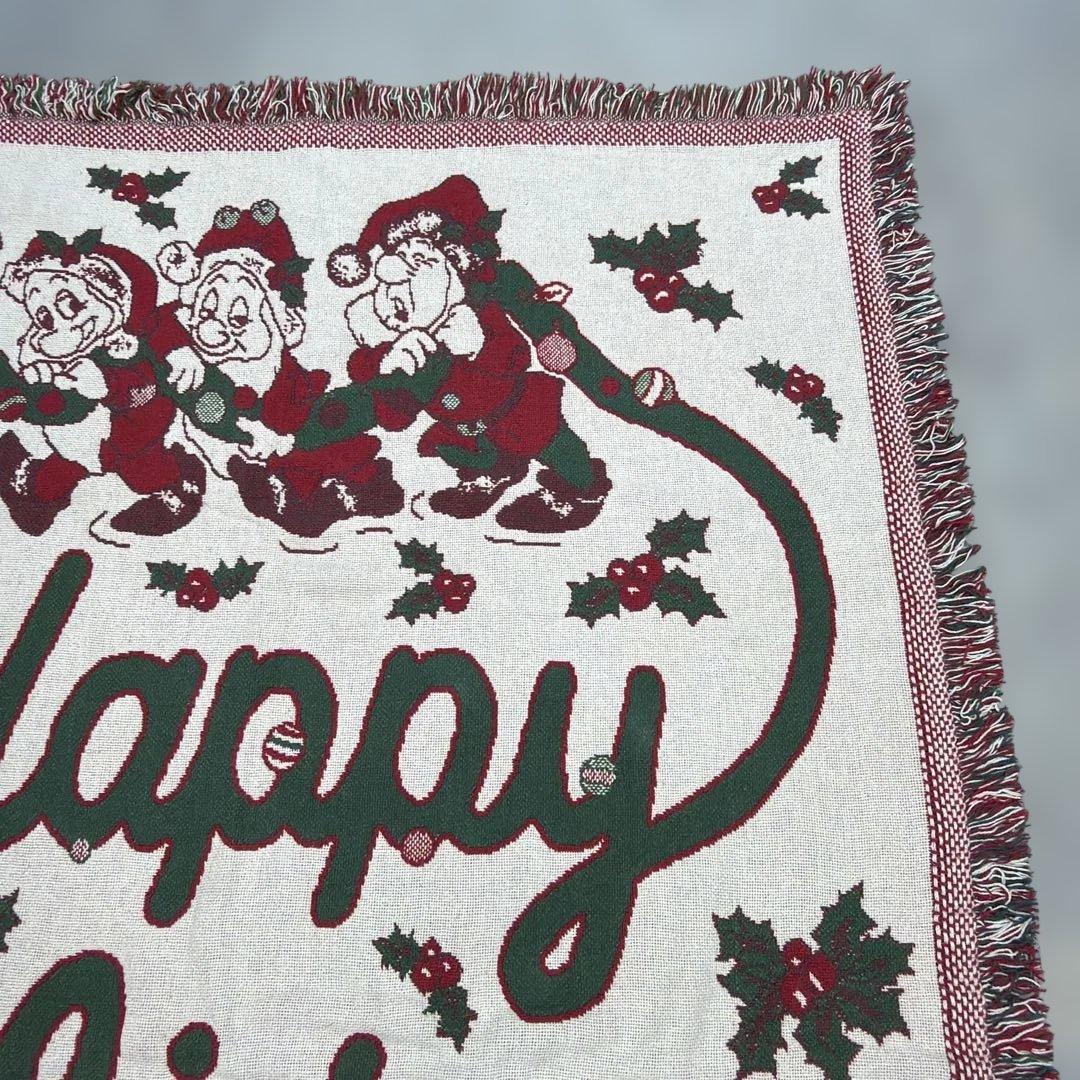 ディズニー　7人の小人　クリスマス　マルチカバー　ソファカバー　183x128