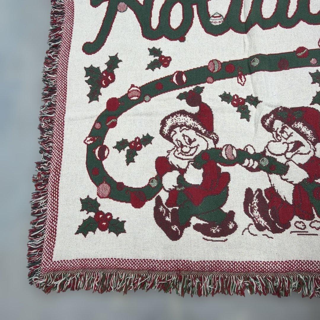 ディズニー　7人の小人　クリスマス　マルチカバー　ソファカバー　183x128