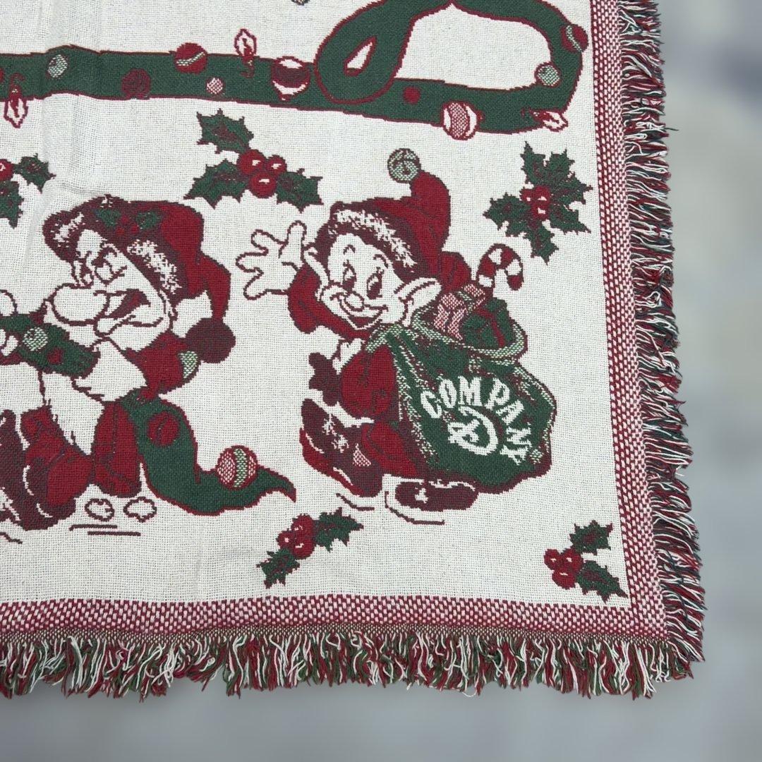 ディズニー　7人の小人　クリスマス　マルチカバー　ソファカバー　183x128