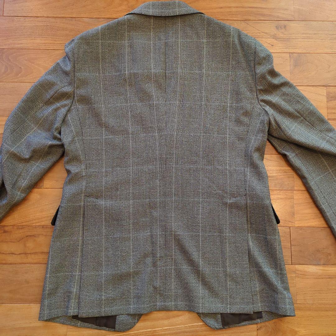 美品 2点セット◆タリアトーレ イタリア製 チェック柄 ビジネスジャケッ＆ジレ