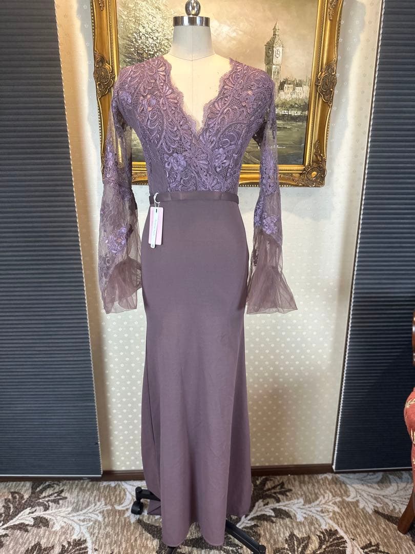 長袖ストレッチタイトロングドレスステージ誕生日二次会パティーキャバ嬢ナイトクラブ