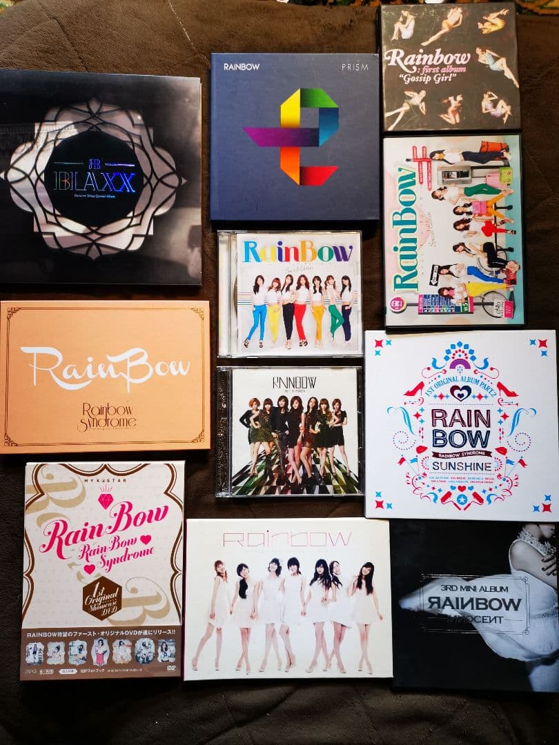 レア韓国K-POP　RAINBOW CDアルバム+DVD11枚セット レインボー