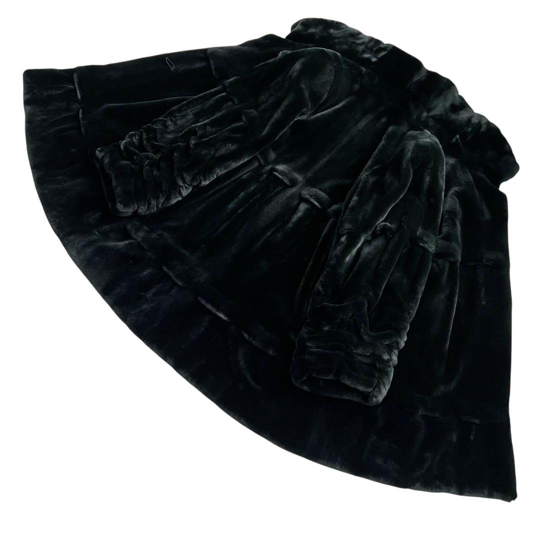 希少デザイン 着丈80cm シェアードミンク サガロイヤル グラマミンク