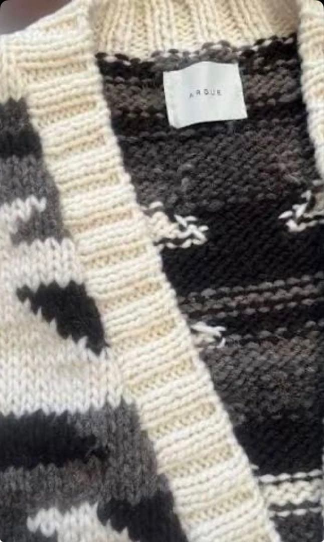 ARGUE オーバーサイズニットカーディガン