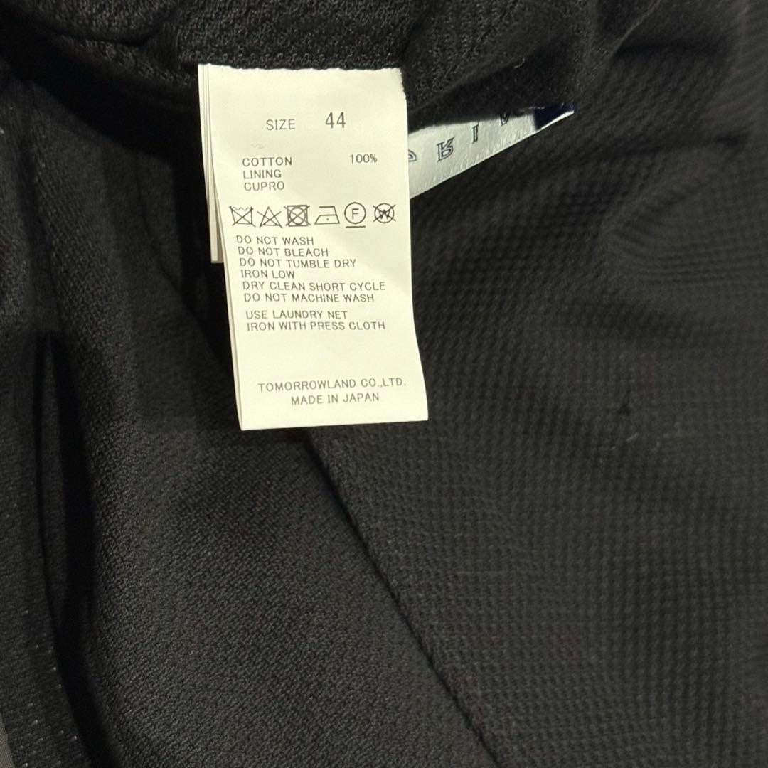 未使用級 Tomorrowland コットンジャージーダブル6Bブレザー 44