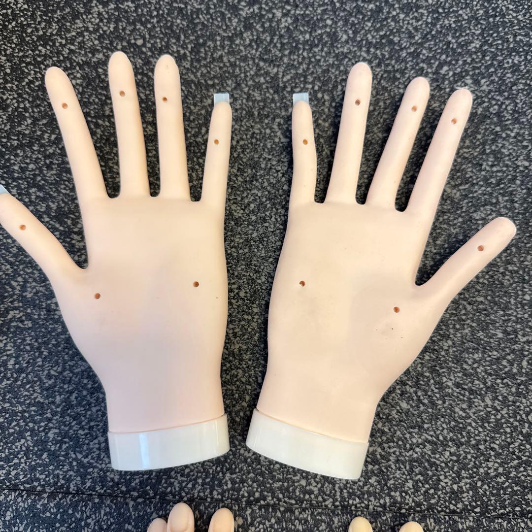 ネイル検定用ハンド　滝川 STモデルハンドセット2、練習用ハンドセット2、