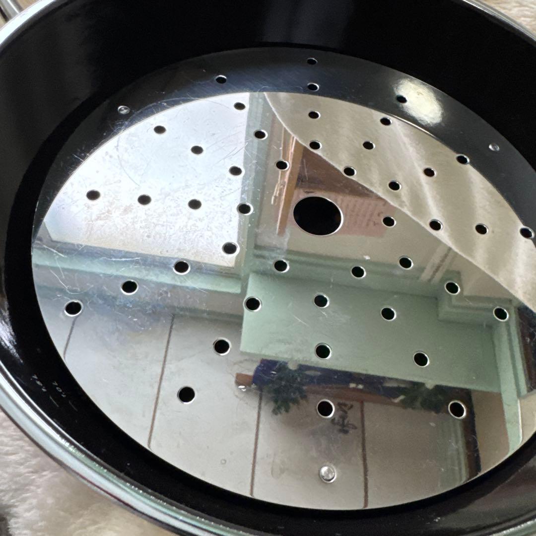 P*o様 シリットsilit シチューパン24cm レッド　スノコ/ガラス蓋付き