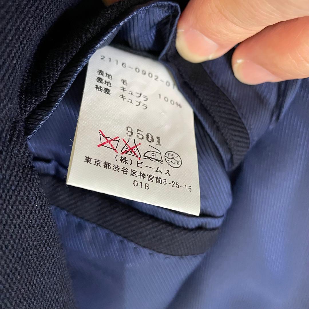 BEAMS Ｆ ビームスエフ　ネイビー　テーラードジャケット