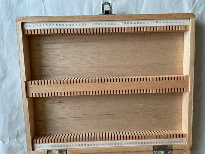 木製プレパラートケース