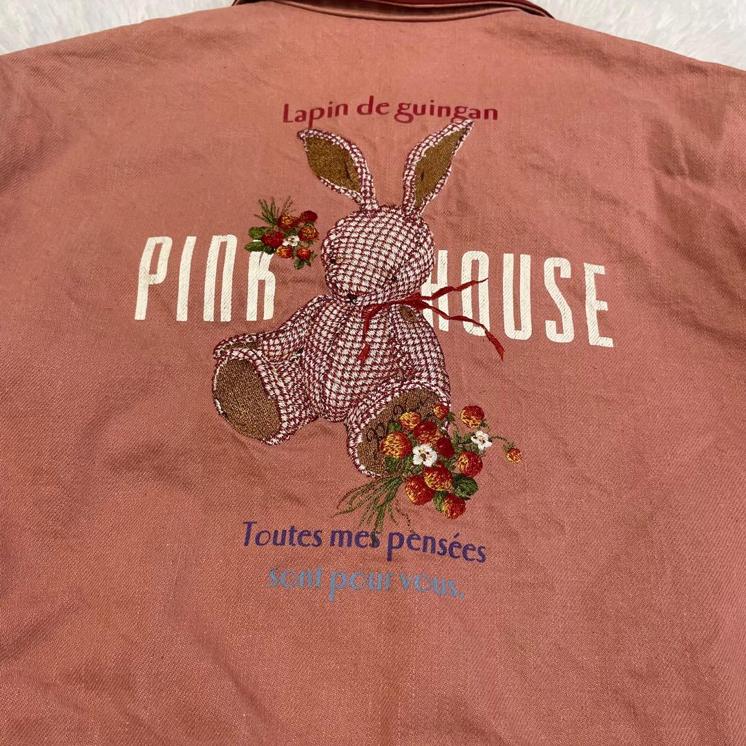 PINK HOUSE ピンクハウス デニムジャケット ウサギ刺繍 ワッペン 希少