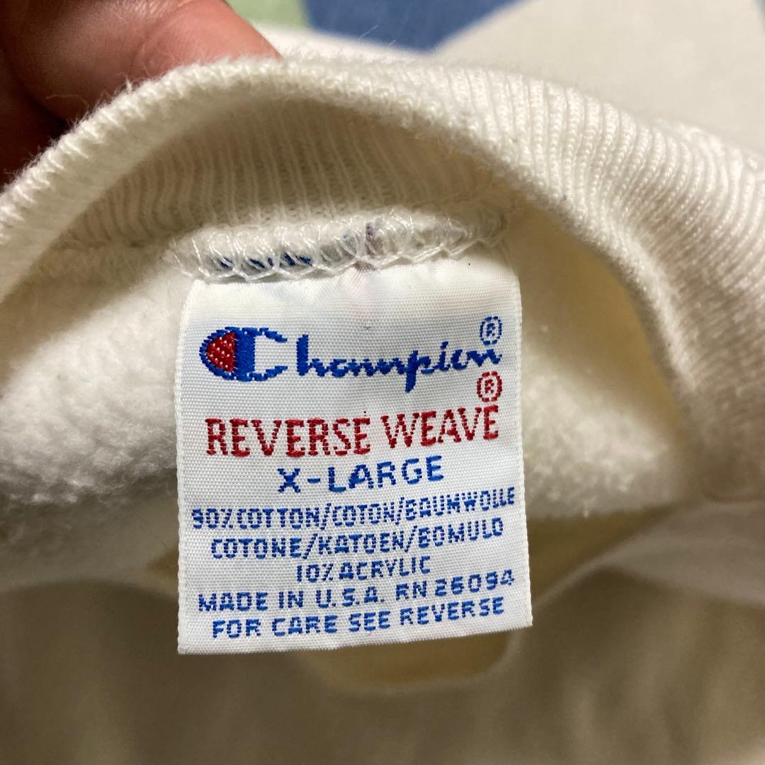 90s Champion KINGS POINTリバースウィーブ刺繍タグUSA製
