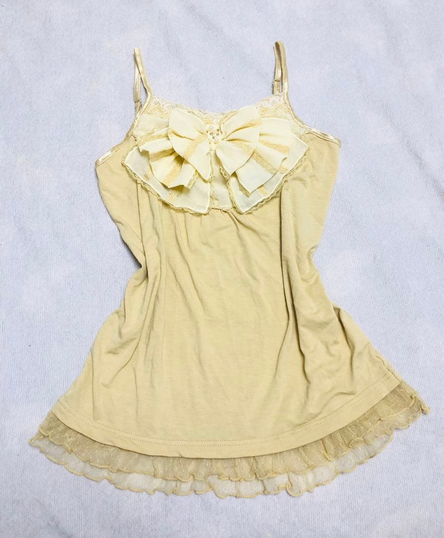 axes femmeビッグリボンキャミソール　y2k リズリサ姫系