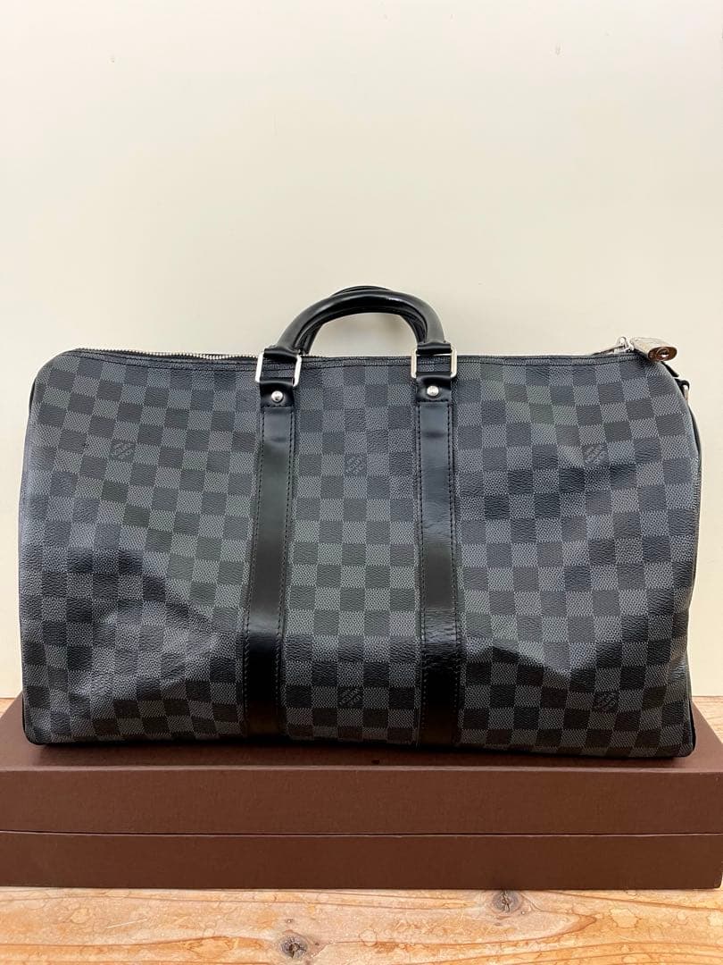 ルイ・ヴィトン キーポル45 バンドリエール ダミエ　美品　国内正規品
