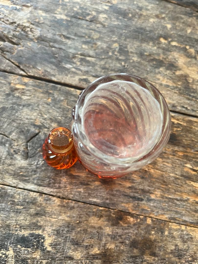 評価1000記念SALE⏬ オールドバカラ❷バンブー　パフュームボトル　レッド