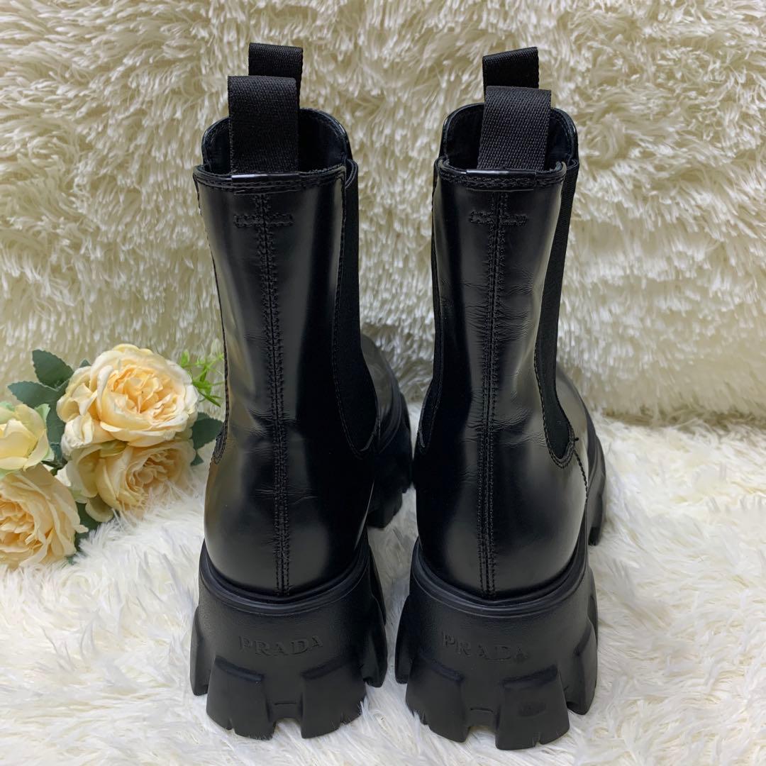 PRADA プラダ モノリス サイドゴア ブーツ