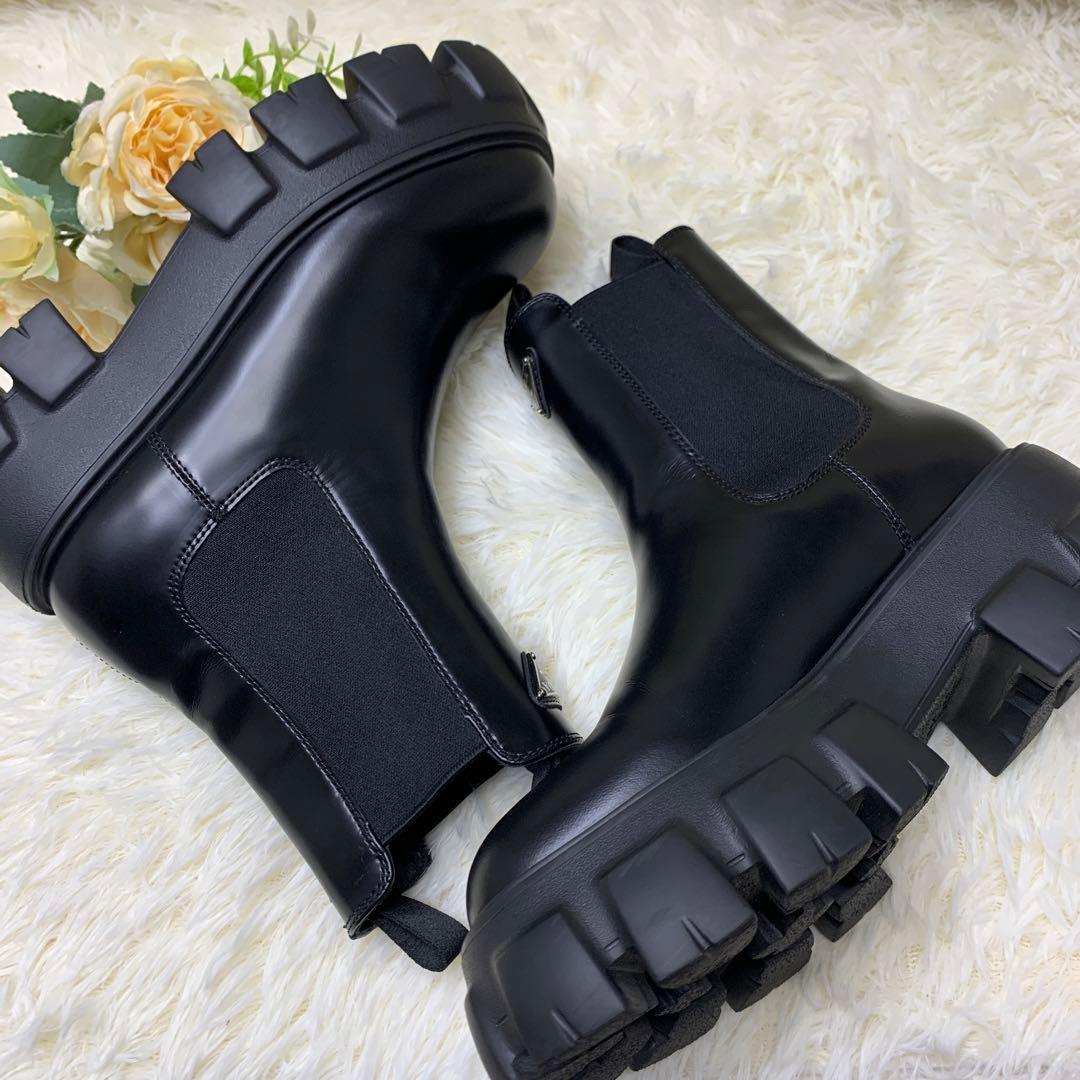 PRADA プラダ モノリス サイドゴア ブーツ