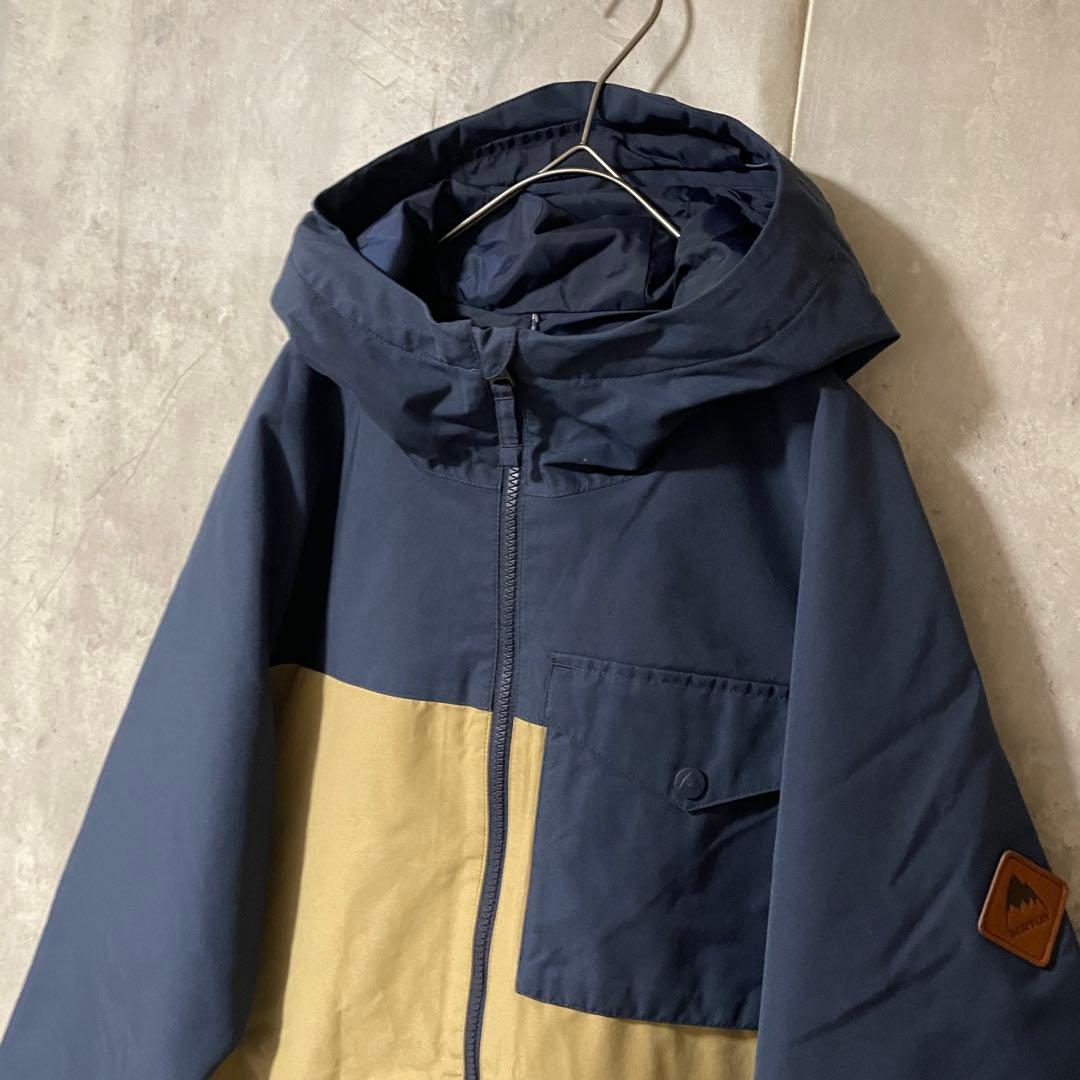 BURTONバートンスノーボードジャケットスキーウェアパーカー紺ネイビーベージュ