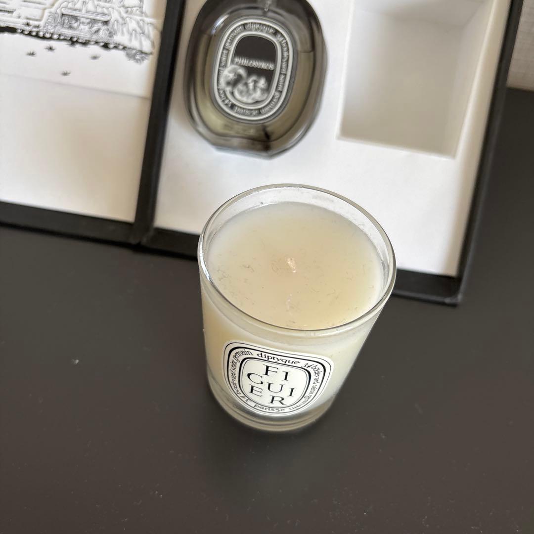 Diptyque フィギエ　フィロシコス オードパルファンとキャンドルセット