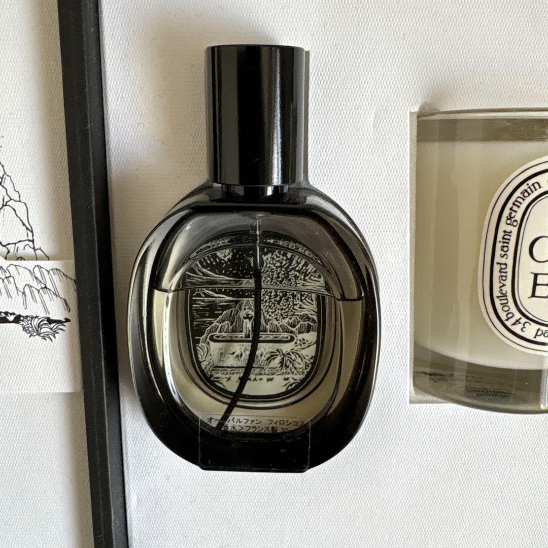 Diptyque フィギエ　フィロシコス オードパルファンとキャンドルセット