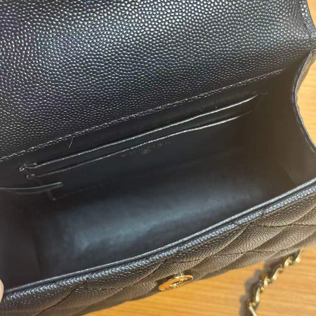 VIP限定 ノベルティ ミニ キャビアスキン ショルダーバッグ ブラック