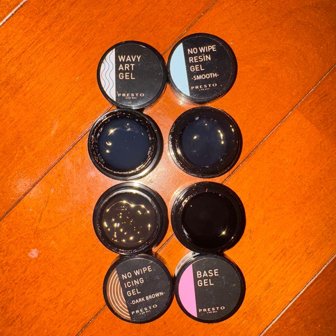 ジェルネイル・ネイルシール PRESTObasegel/nonwipegel/icinggel/artgel