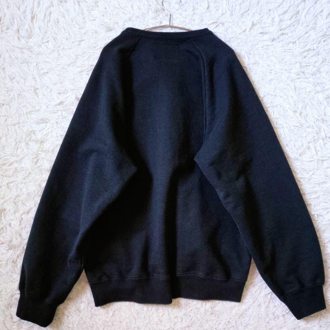 【即売】WACKO MARIA　トレーナー　スウェット　ブラック　L　刺繍ロゴ