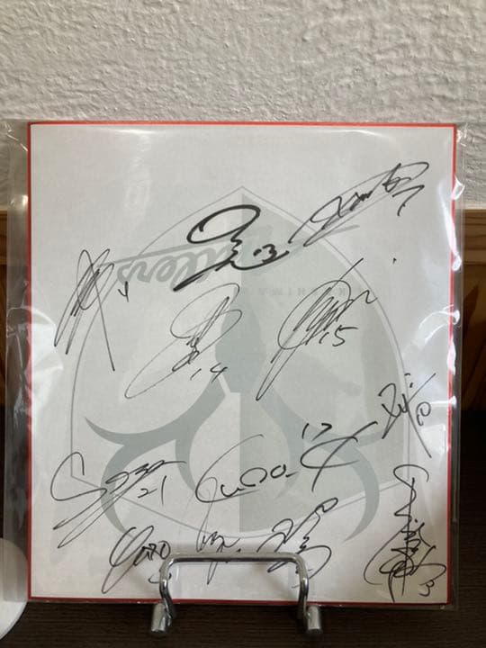 鹿島アントラーズ選手 12名 サイン色紙