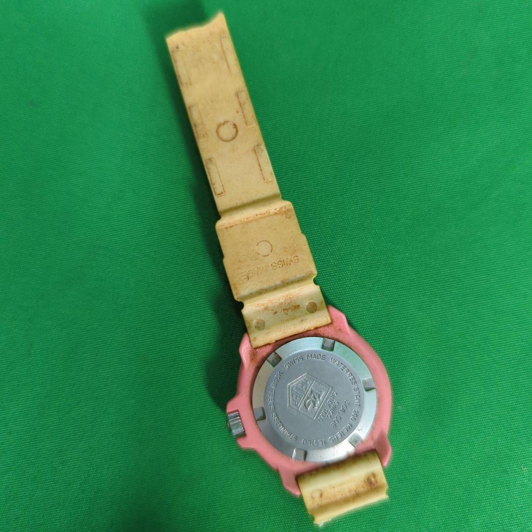 希少 タグホイヤー フォーミュラピンク　グレー　クォーツ汚れ　ジャンク　電池切れ