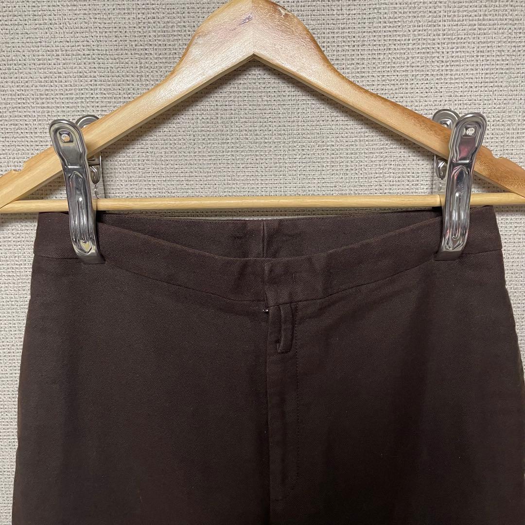 MM6 ブラウン コットンワイドパンツ MARGIELA