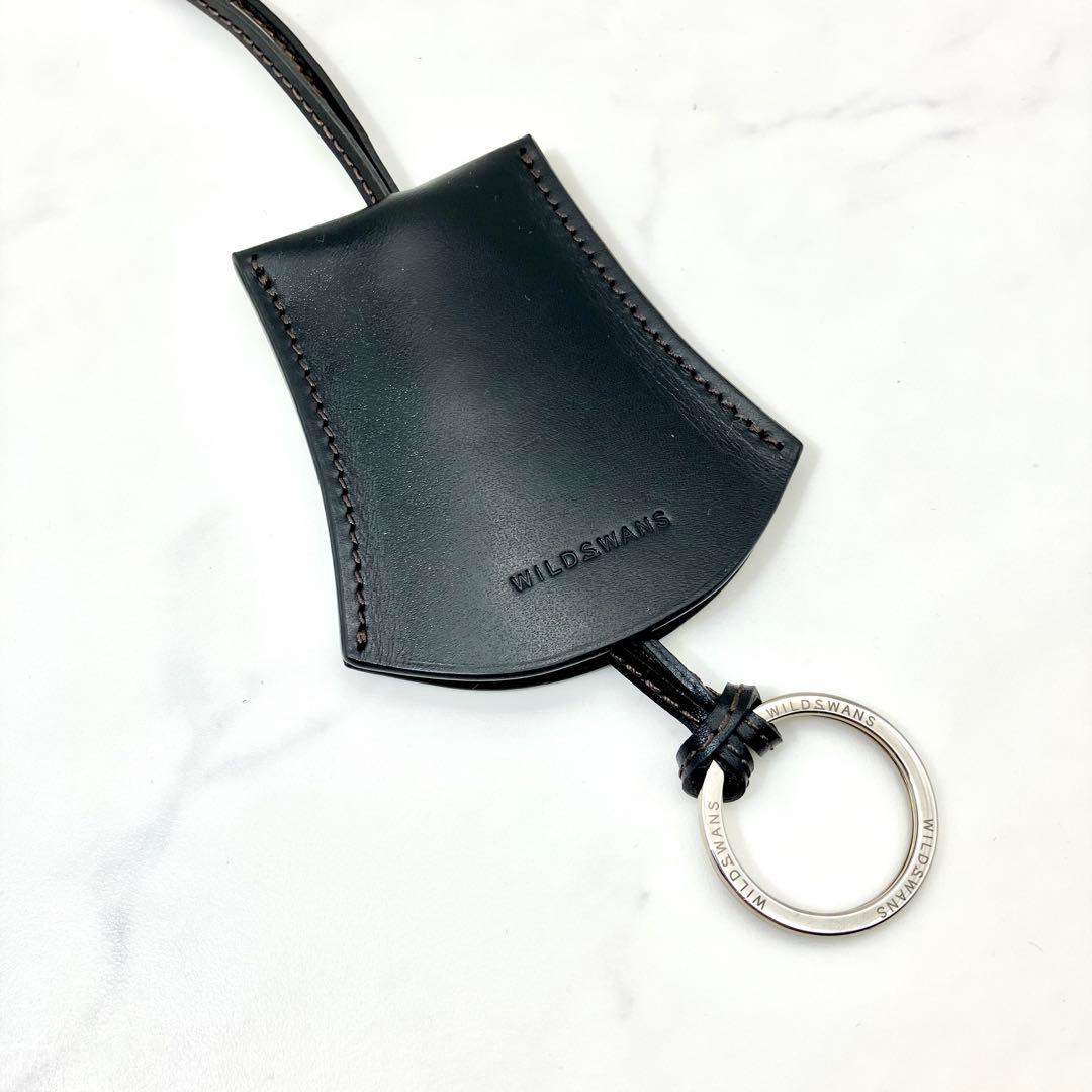 77【新品未使用】WILDSWANS ワイルドスワンズ レザークロシェ 本革 黒