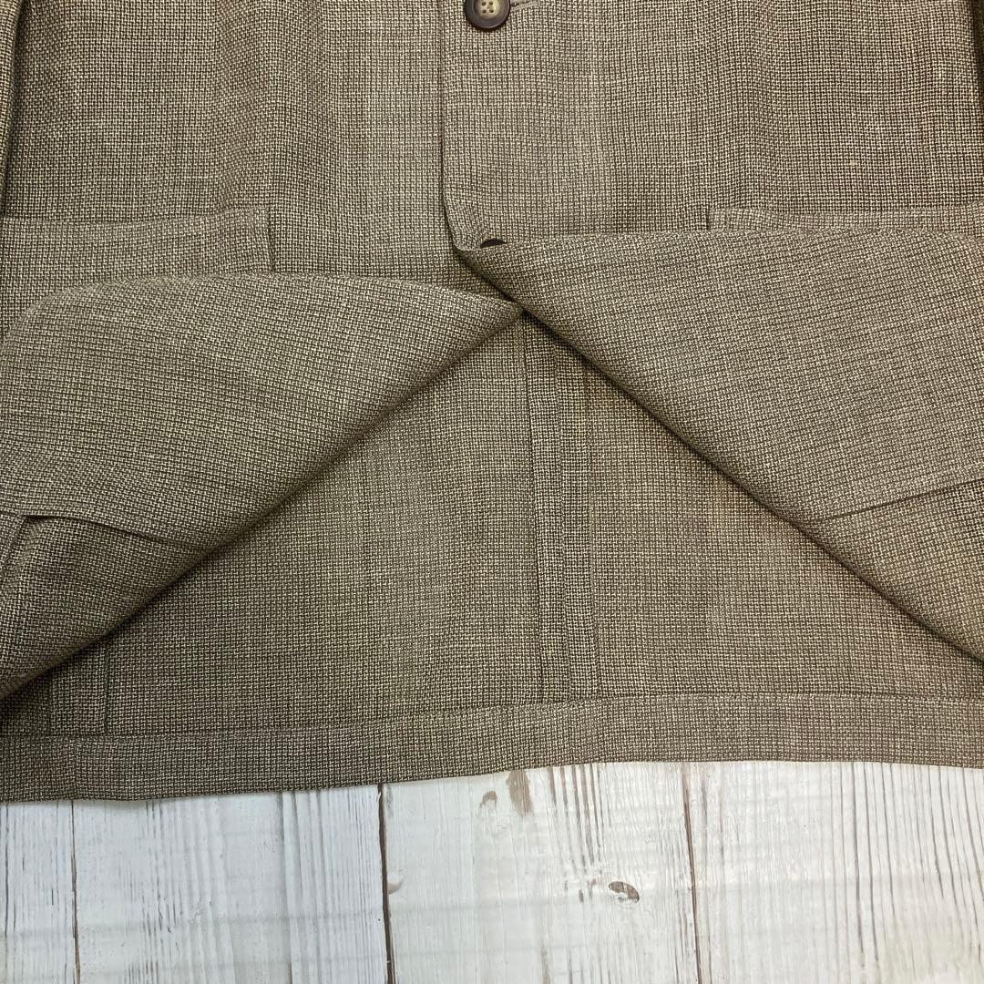 ポセイドン様 【新品】allegri ＊リネン混 スタンドカラー パッチポケット