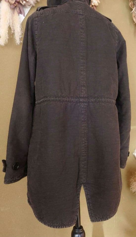 SHARE SPIRIT モッズコート スミクロ　ボア襟