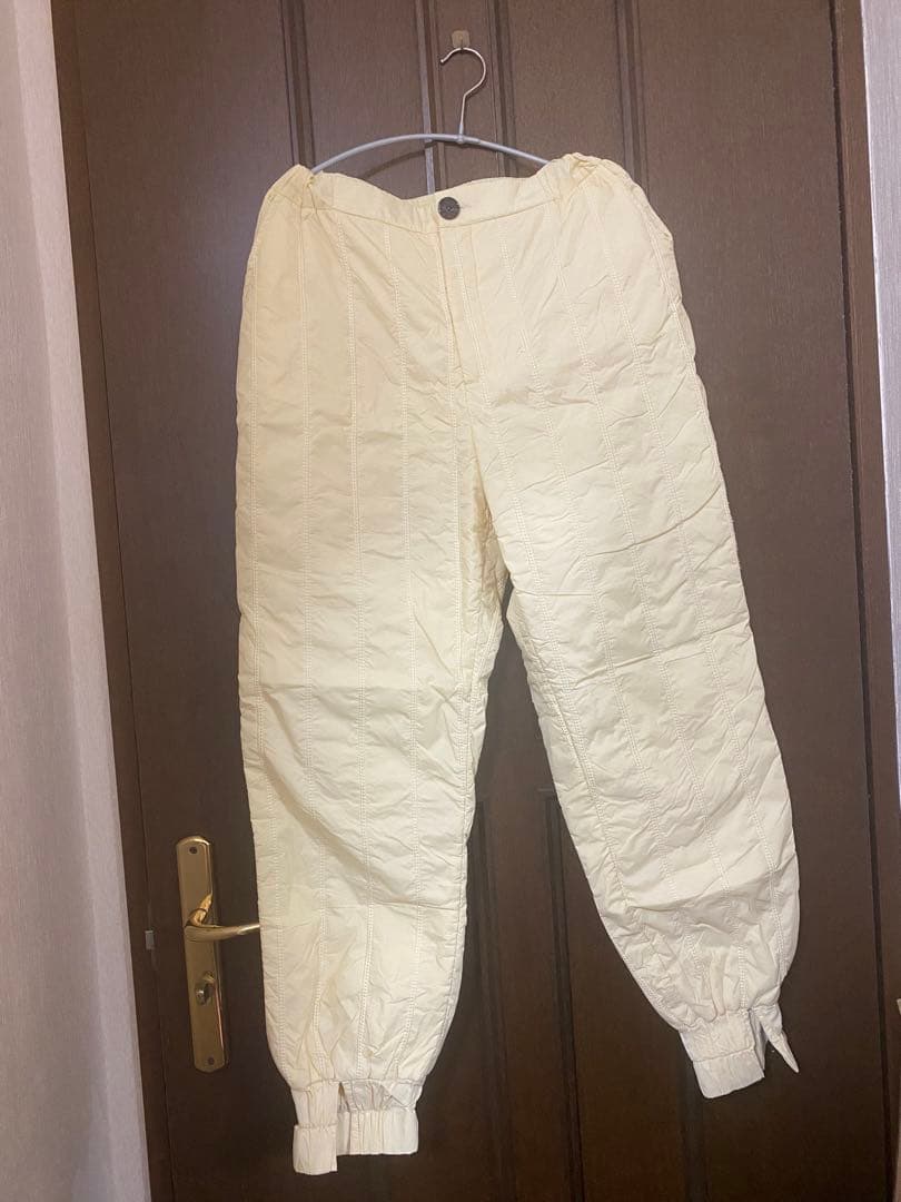 マチャット　キルティング　パンツ　アイボリー