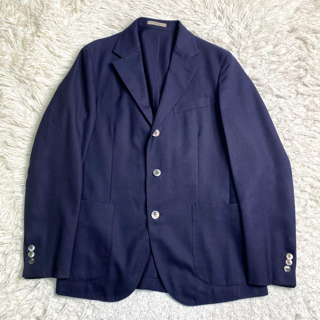 良品✨ボリオリ テーラード Dover シェルボタン アンコン ネイビー L