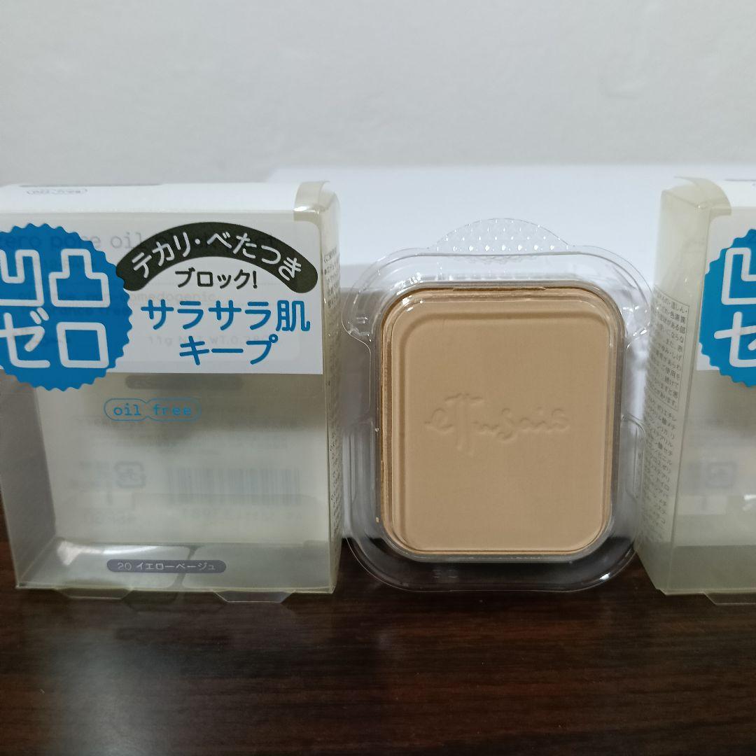 I⑯　エテュセ ゼロポア オイルブロックパクト 20 ベージュ レフィル 3箱